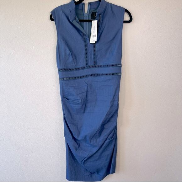 Nicole Miller Blue Sleeveless Dress - Picture 6 of 6